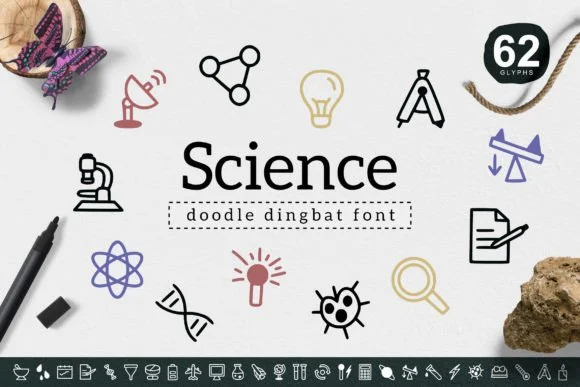 Science by YandiDesigns — Dingbats Font