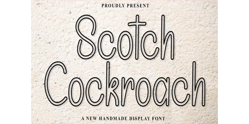 Scotch Cockroach Font by PiPi Creative — Sans Serif Font