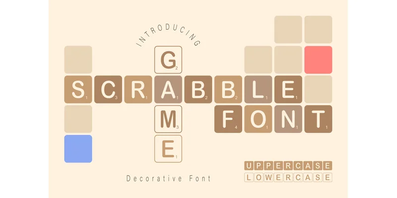 Scrabble Game Font by SVG Bloom by SVG Bloom — Decorative Font