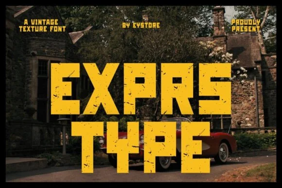 Scratch Vintage by Eystore — Slab Serif Font — thumbnail 3