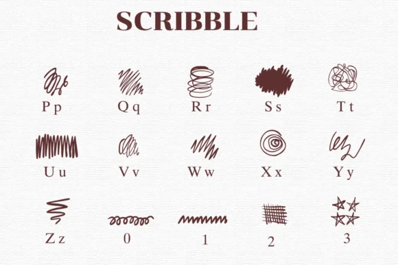 Scribble by Nongyao — Dingbats Font — thumbnail 3
