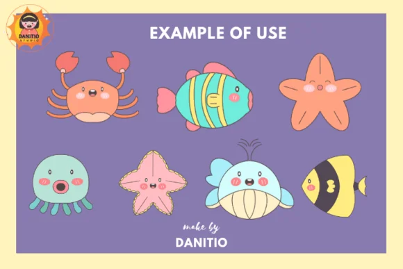 Sea Animals by danita.kukkai — Dingbats Font — thumbnail 8
