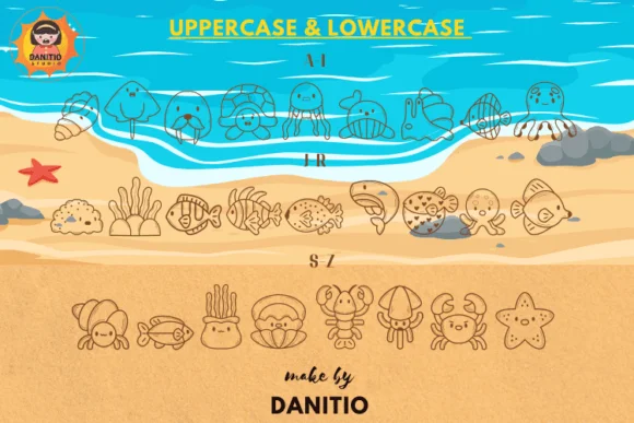 Sea Life by danita.kukkai — Dingbats Font — thumbnail 2