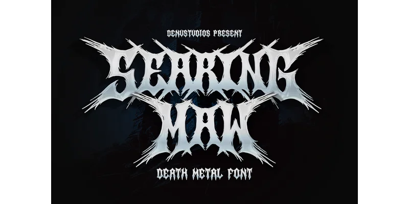 Searing Maw Font by Denustudios by Denustudios — Blackletter Font