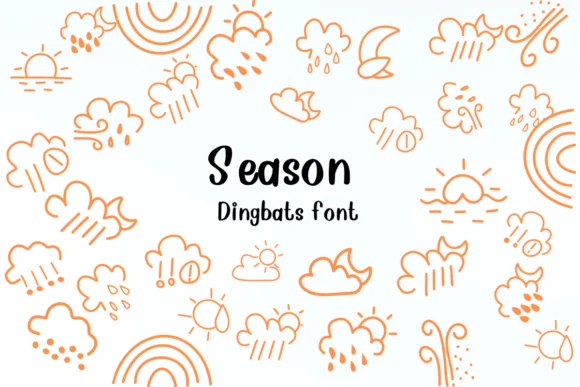 Season by Nongyao — Dingbats Font
