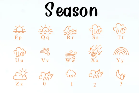 Season by Nongyao — Dingbats Font — thumbnail 3