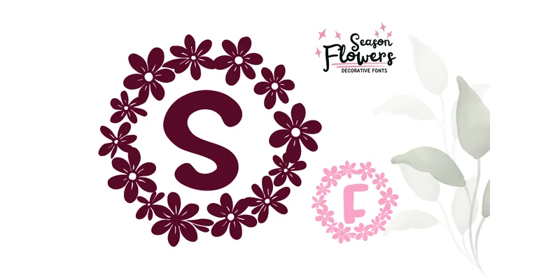 Season Flowers Font by PraewDesigns by PraewDesigns — Decorative Font