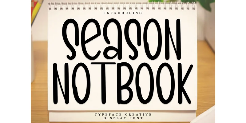 Season Notebook Font by ONE DESIGN — Display Font