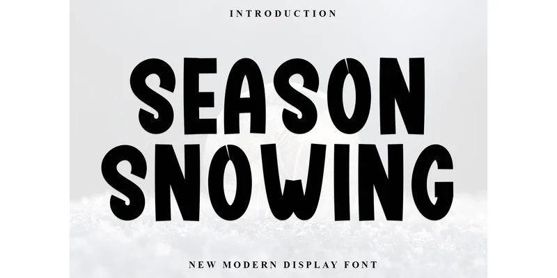 Season Snowing Font by Inermedia STUDIO — Display Font