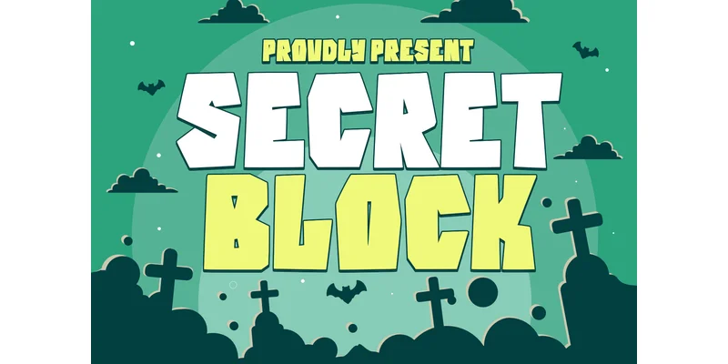 Secret Block Font by Typefar — Display Font