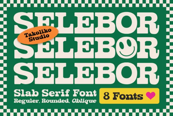 Selebor by BK Creative Designs — Slab Serif Font