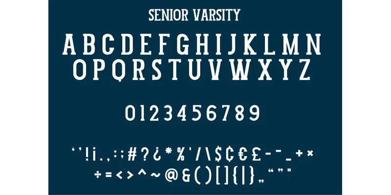 Senior Varsity Font by Riya Studio — Display Font — thumbnail 8