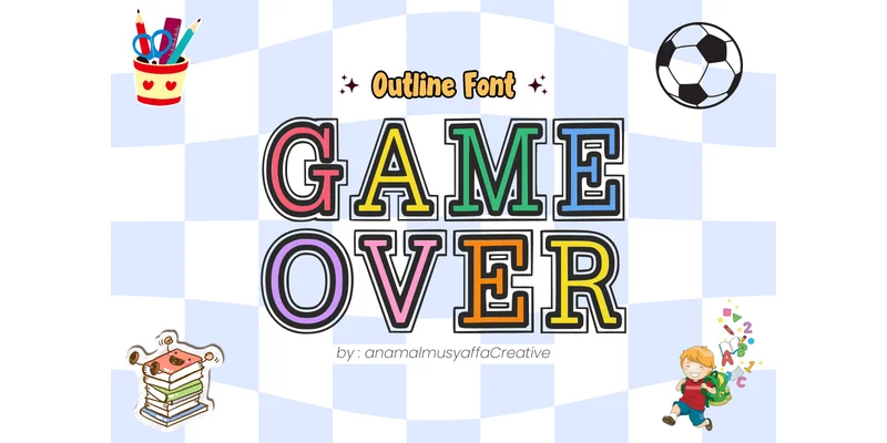 Seniorstudents Regular Font by anamalmusyaffaCreative — Display Font — thumbnail 3