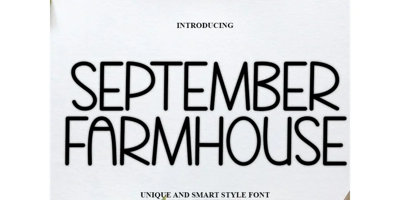 September Farmhouse Font by PAYJHOshop — Sans Serif Font