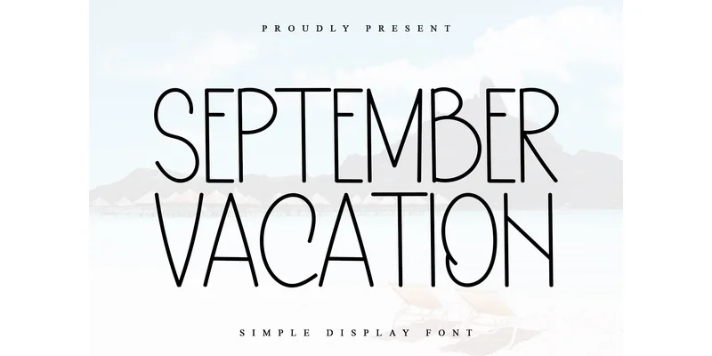September Vacation Font by PiPi Creative — Display Font