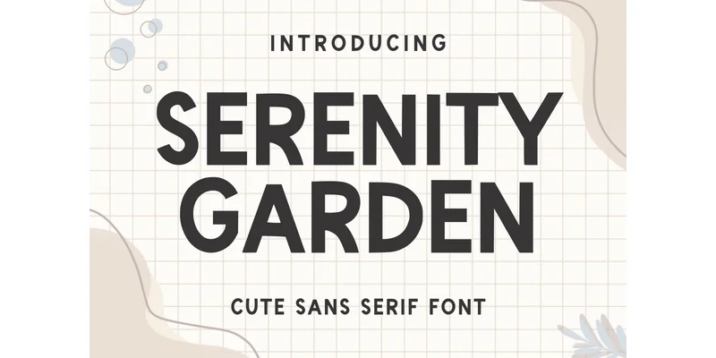 Serenity Garden Font by SiapGraph — Sans Serif Font