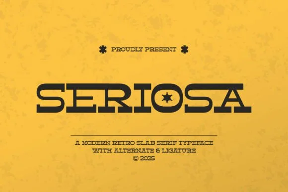 Seriosa by Twistystd — Slab Serif Font