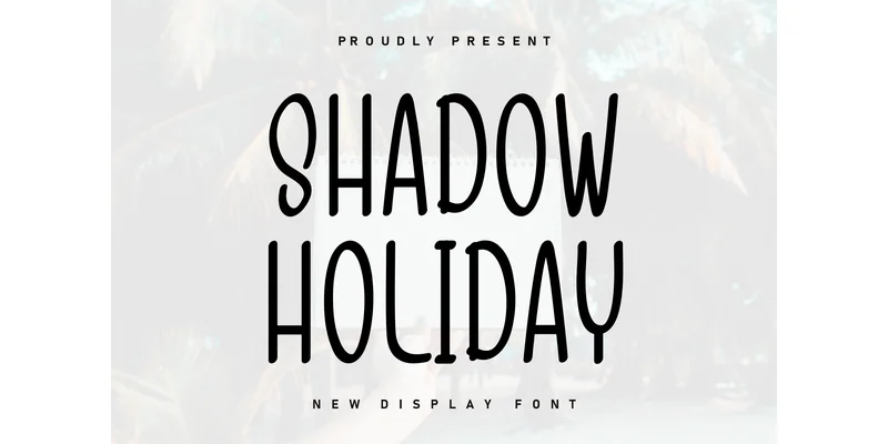 Shadow Holiday Font by Berkah Shop — Display Font