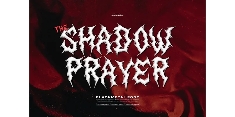 Shadow Prayer Font by Denustudios by Denustudios — Blackletter Font