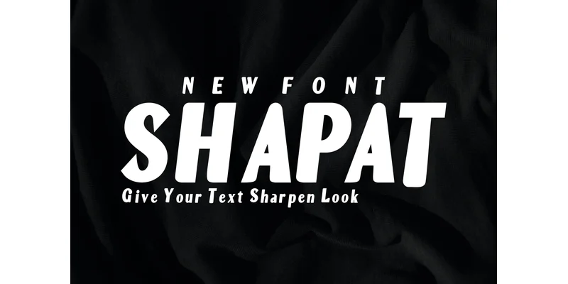 Shapat Font by mhd.usman00 — Display Font — thumbnail 3