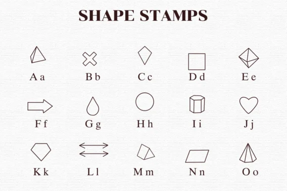Shape Stamps by Nongyao — Dingbats Font — thumbnail 2
