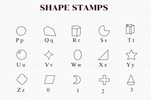 Shape Stamps by Nongyao — Dingbats Font — thumbnail 3