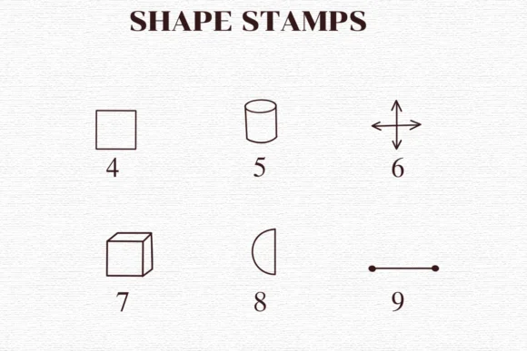 Shape Stamps by Nongyao — Dingbats Font — thumbnail 4