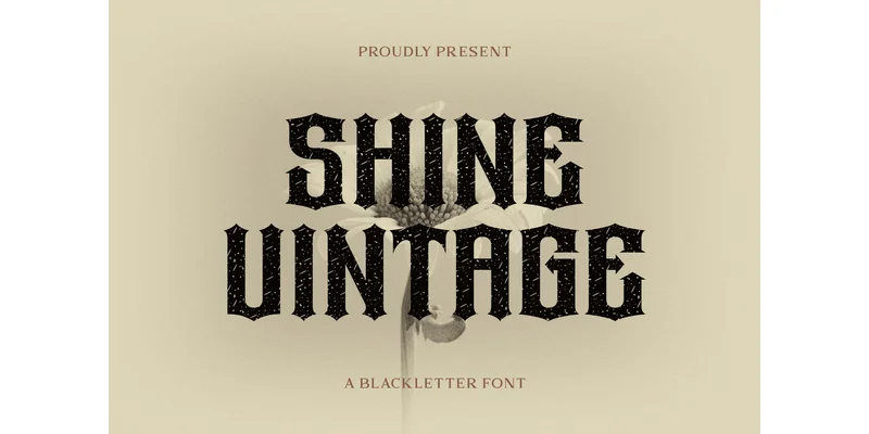 Shine Vintage Font by Refy (7NTypes) — Blackletter Font