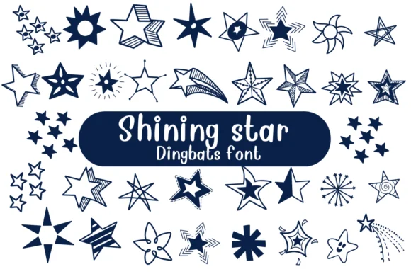 Shining Star by Nongyao — Dingbats Font