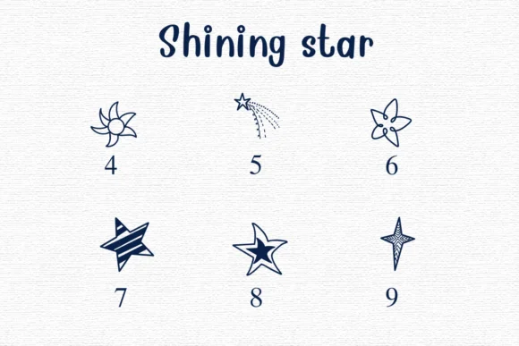 Shining Star by Nongyao — Dingbats Font — thumbnail 4