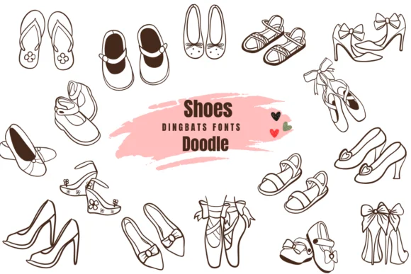 Shoes Doodle by Suphitchaya — Dingbats Font