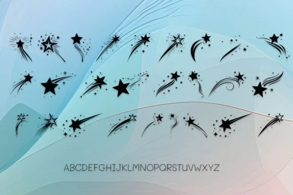Shooting Star by MOMAT THIRTYONE — Dingbats Font — thumbnail 2