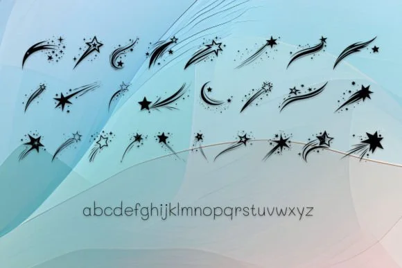 Shooting Star by MOMAT THIRTYONE — Dingbats Font — thumbnail 3