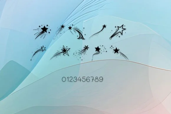 Shooting Star by MOMAT THIRTYONE — Dingbats Font — thumbnail 4