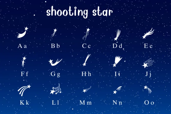 Shooting Star by Nongyao — Dingbats Font — thumbnail 2