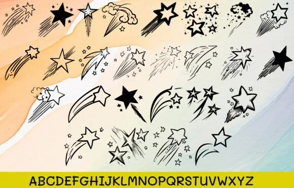 Shooting Star Dream by MOMAT THIRTYONE — Dingbats Font — thumbnail 2