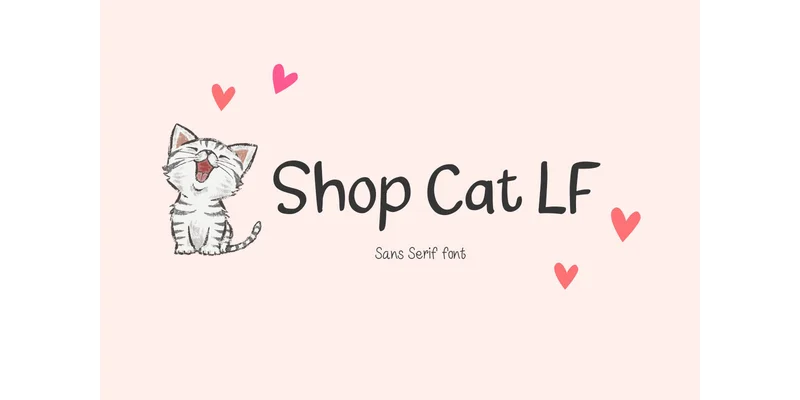 Shop Cat Lf Font by TanoiCartoonist — Sans Serif Font