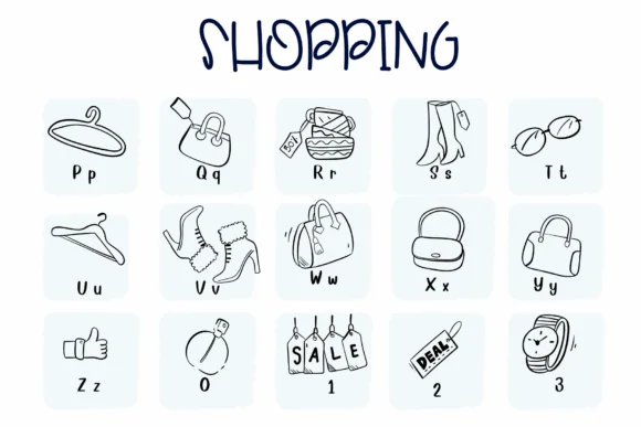 Shopping by Sirinart — Dingbats Font — thumbnail 3