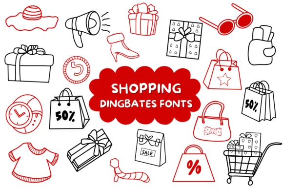 Shopping by Natchuta — Dingbats Font