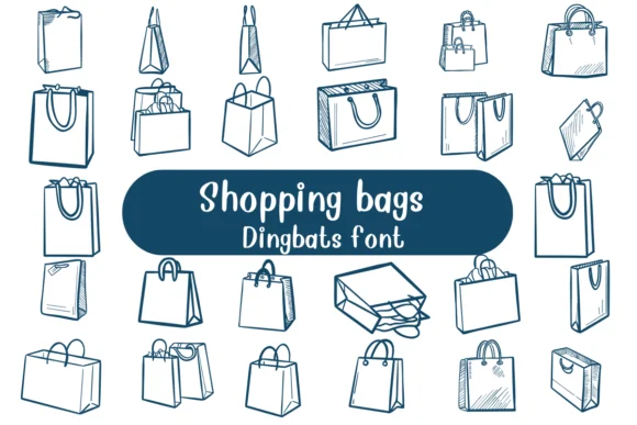 Shopping Bags by Nongyao — Dingbats Font
