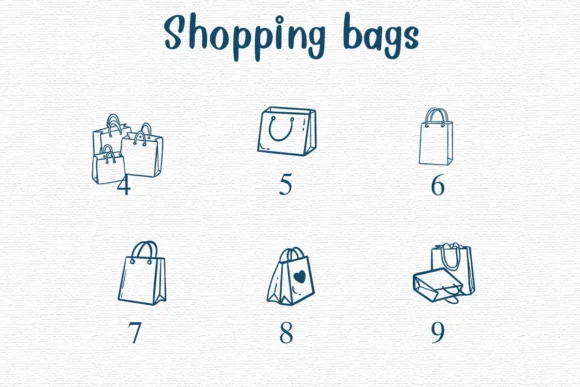 Shopping Bags by Nongyao — Dingbats Font — thumbnail 4