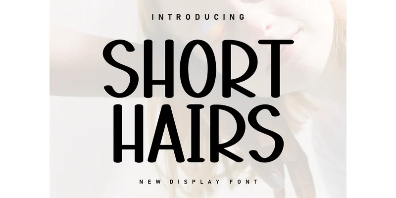 Short Hairs Font by Berkah Shop — Display Font