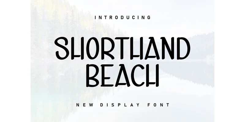 Shorthand Beach Font by KC Production — Display Font