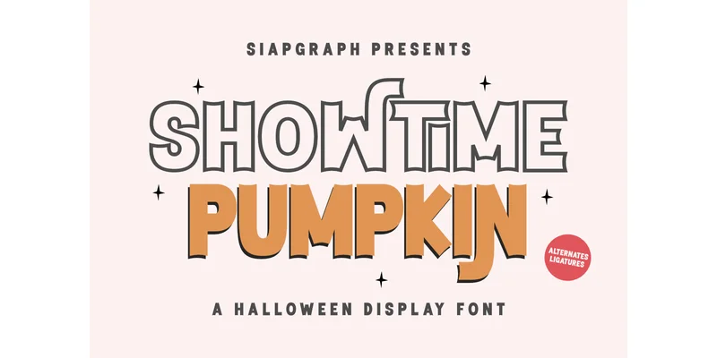 Showtime Pumpkin Font by SiapGraph — Display Font