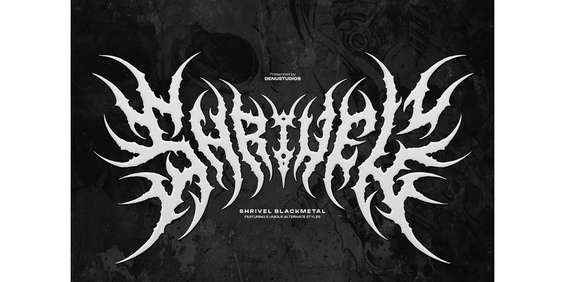 Shrivel Font by Denustudios by Denustudios — Blackletter Font