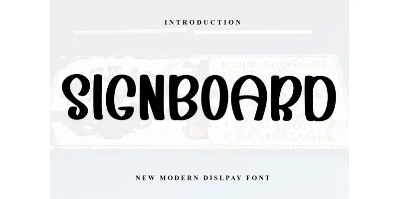 Signboard Font by FreshTypeINK — Display Font