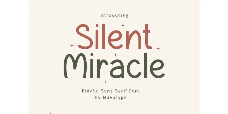 Silent Miracle Font by Nuhatype — Sans Serif Font