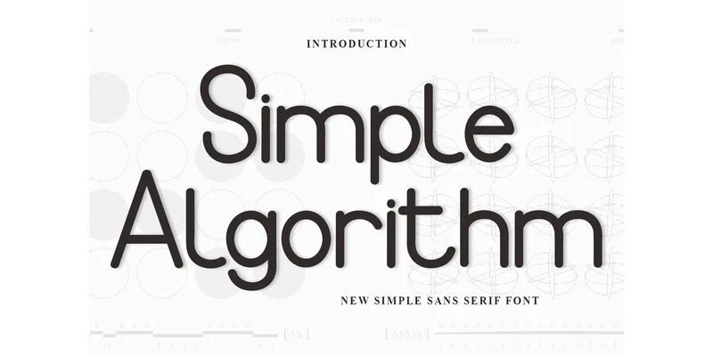 Simple Algorithm Font by FreshTypeINK — Sans Serif Font