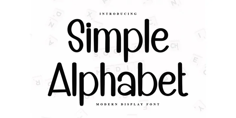 Simple Alphabet Font by ONE DESIGN — Display Font