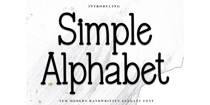Simple Alphabet Font by PiPi Creative — Sans Serif Font
